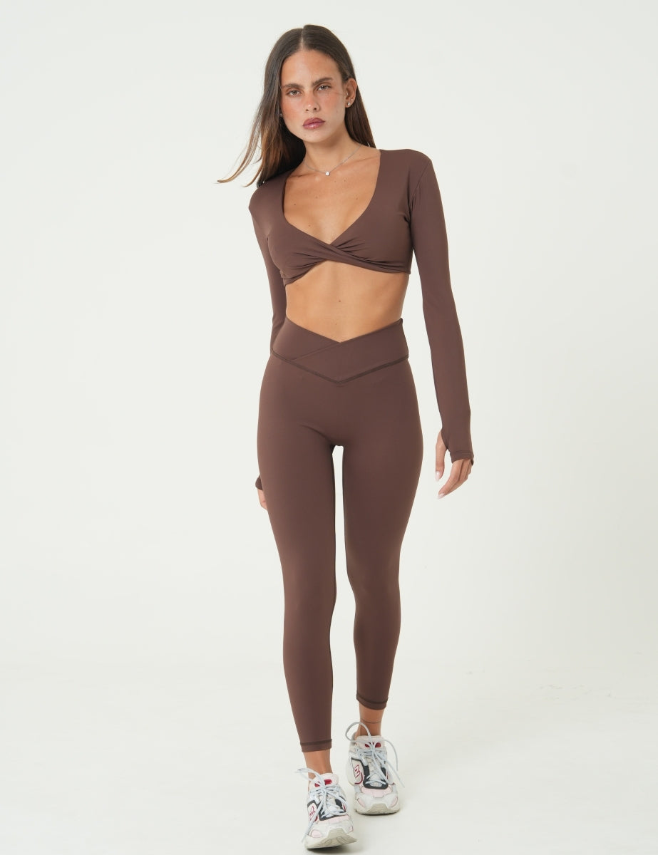 Empower Legging#Farbe_Coffee Brown