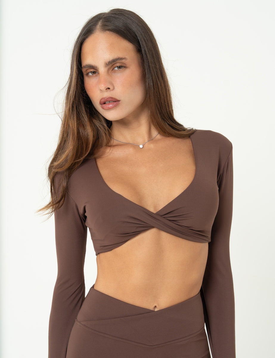 Grace Top#Farbe_Coffee Brown