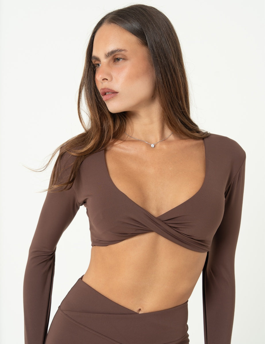 Grace Top#Farbe_Coffee Brown