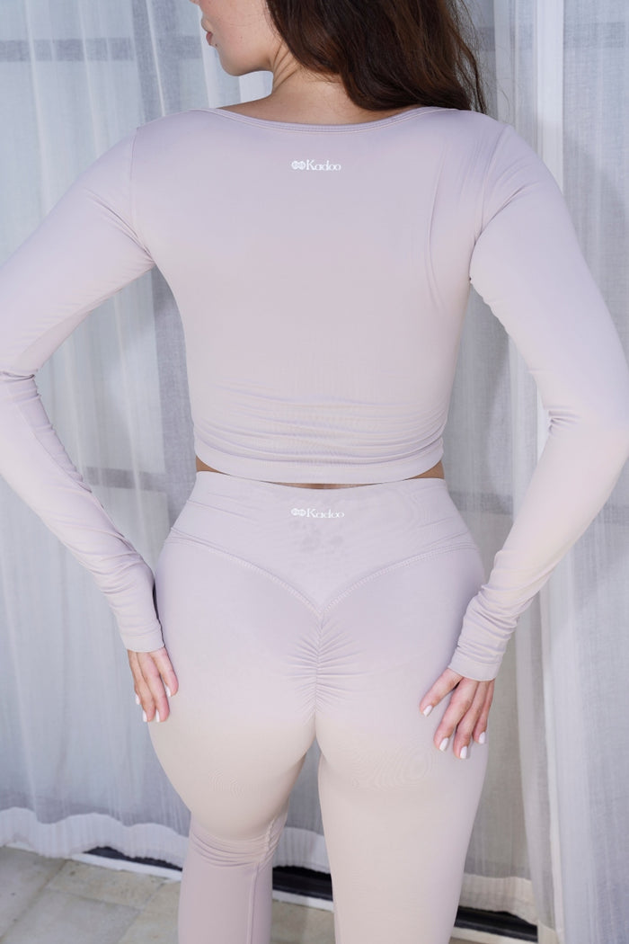 Ocean Flow Top – Taupe